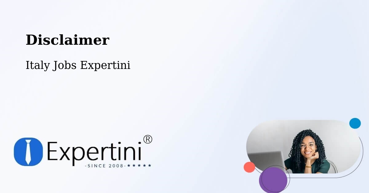Disclaimer – Trapani - Italy Jobs Expertini