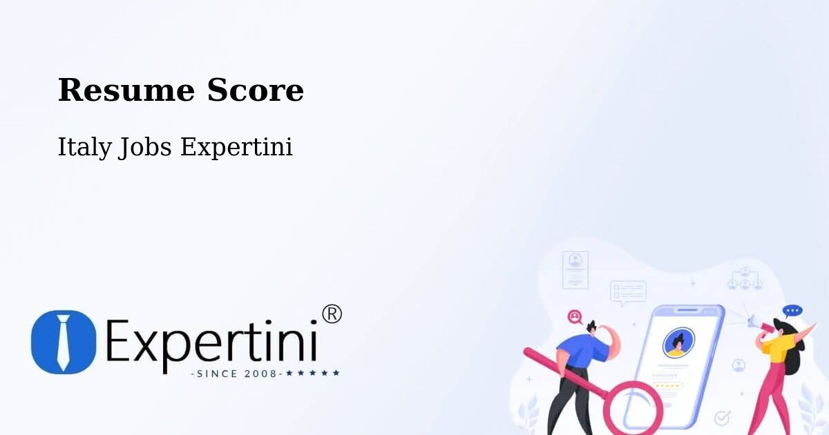 Resume Score & Job Description Match Tool – Trapani - Italy Jobs Expertini
